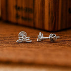 AMONROO® 925 Silver Jewellery for Women - 925 Sterling Silver Lotus Flower Stud Earrings, Minimalist Floral Earrings, Daily Wear Jewellery | 925 Stamp, Warranty & Authenticity Certificate