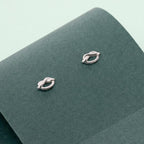 AMONROO® 925 Silver Jewellery for Women - 925 Sterling Silver Oval Knot Stud Earrings, Minimalist Geometric Earrings, Daily Wear Jewellery | 925 Stamp, Warranty & Authenticity Certificate