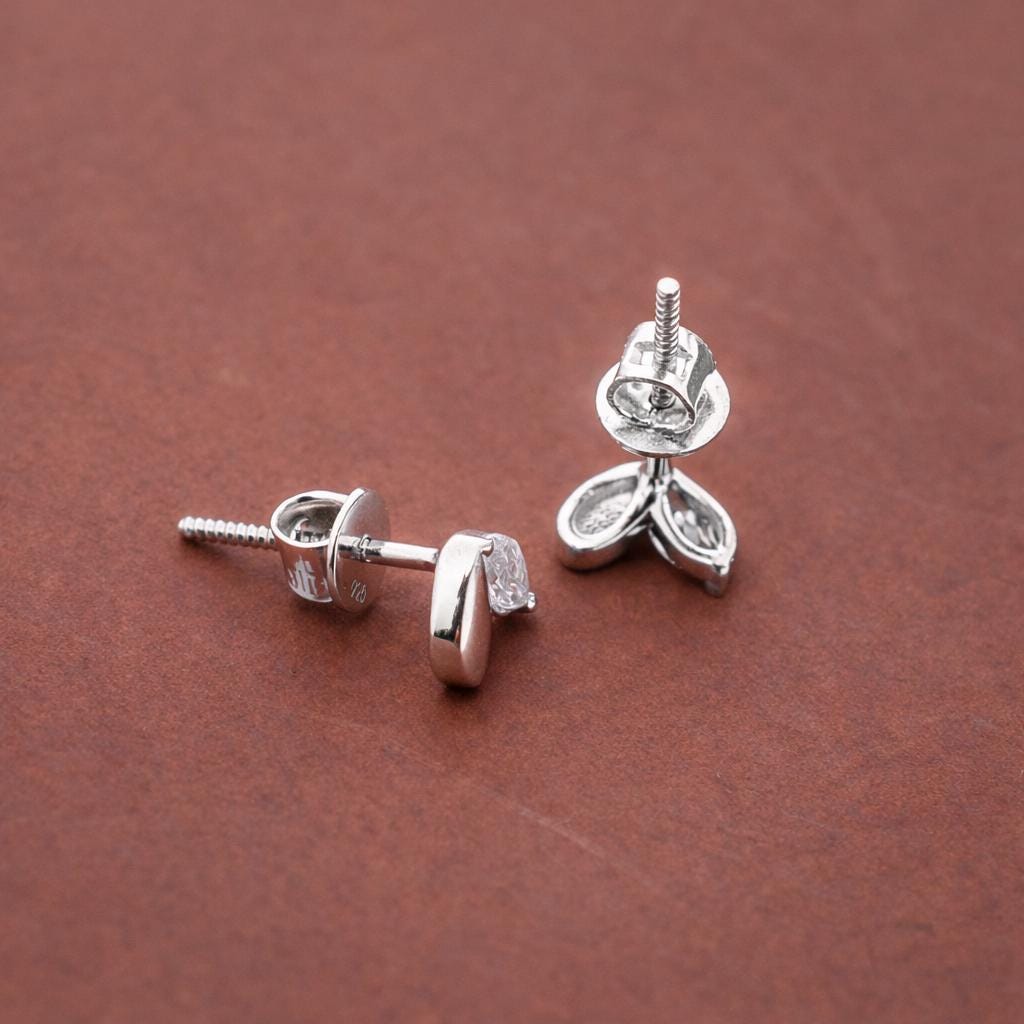 925 Sterling Silver Leaf Stud Earrings, Marquise Diamond Look Petal Studs, Minimalist Bridal Earrings, Gift for Her Jewelry