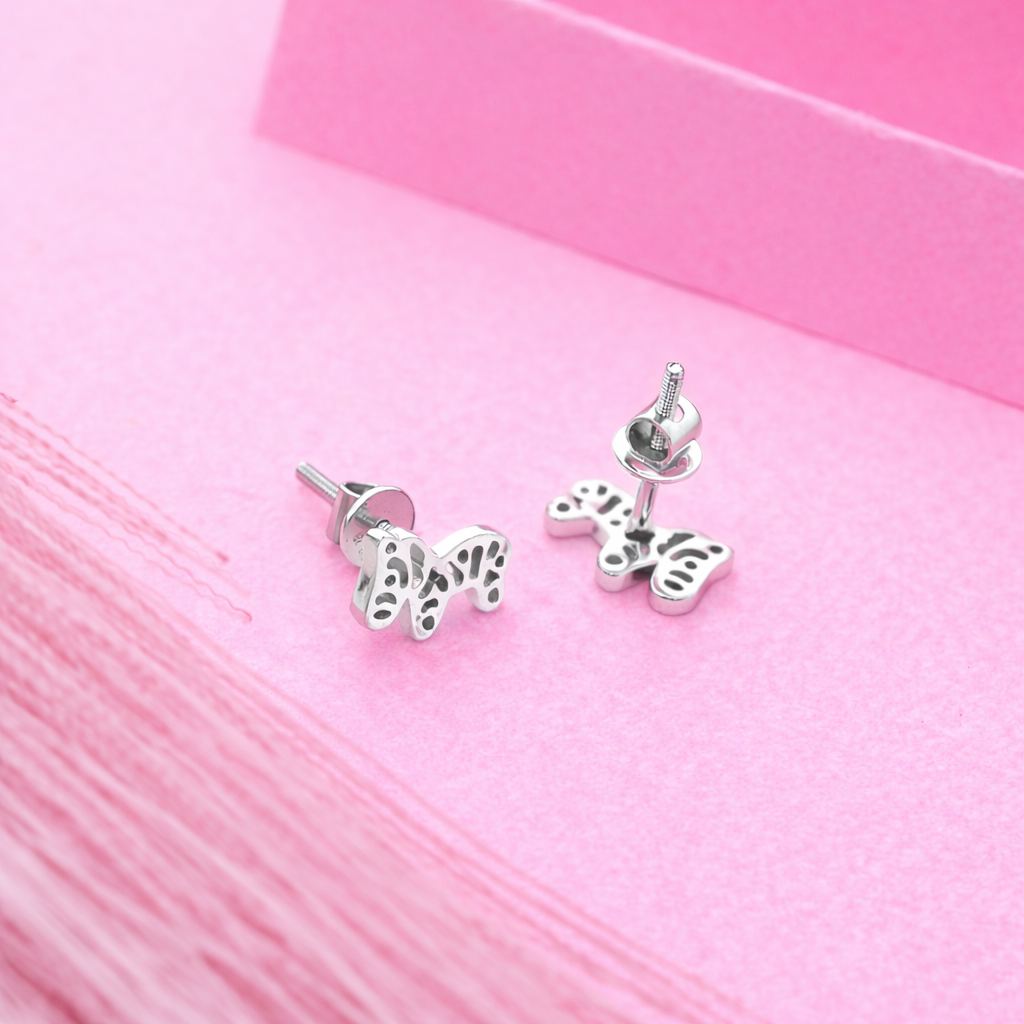 925 Sterling Silver Zebra Stud Earrings Safari Animal Jewelry