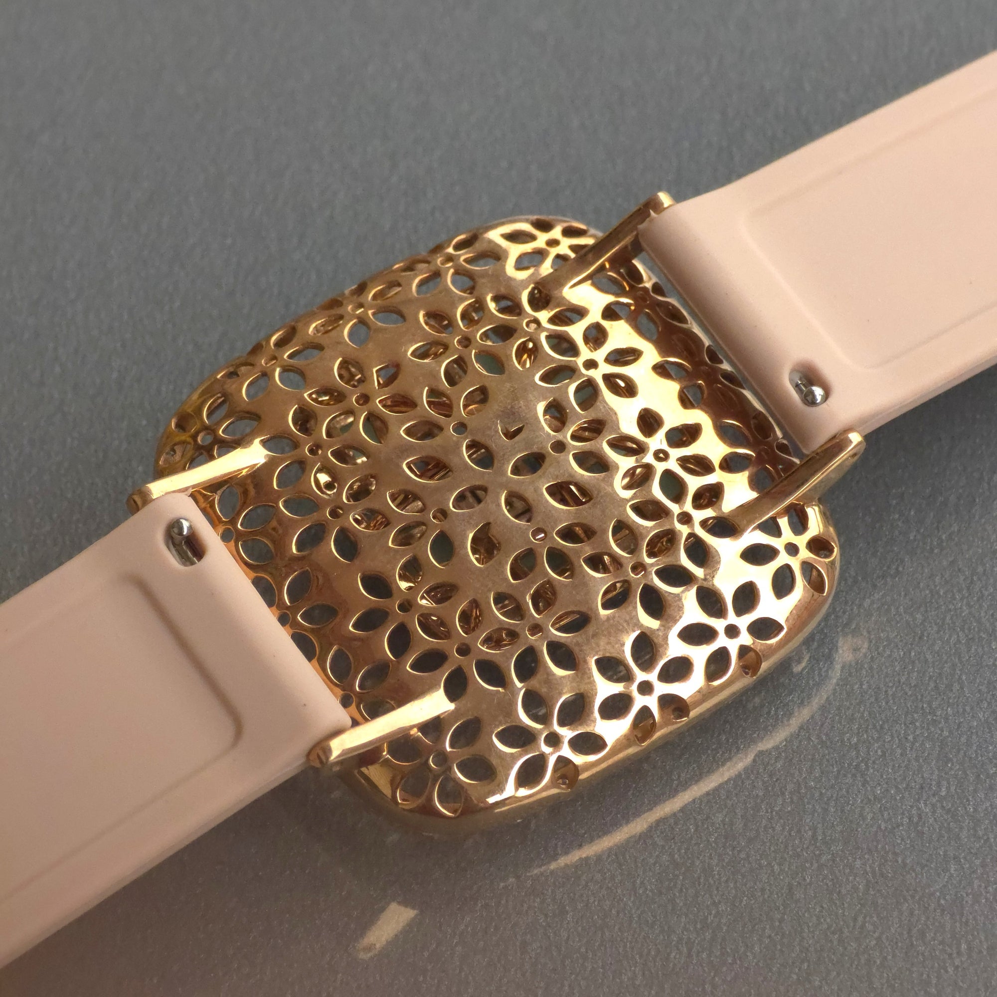Amazing Floating Squares Floral Design In 925 Sterling Silver Bracelet, Real White Moissanites & Jade Watch Bracelet, Unique Woman Bracelet