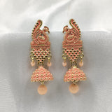 Royal Rajasthani Peacock Design & Jhumka Earrings
