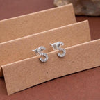 Sterling Silver Letter S Stud Earrings, Initial Alphabet Jewelry
