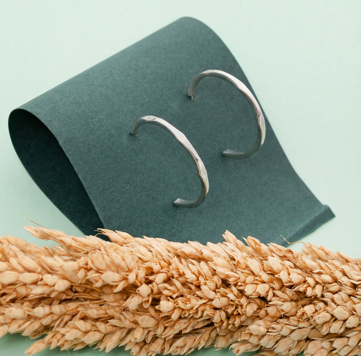 925 Sterling Silver Open Hoop Earrings, Minimalist Dainty Lightweight Earrings, 22 x 2 mm