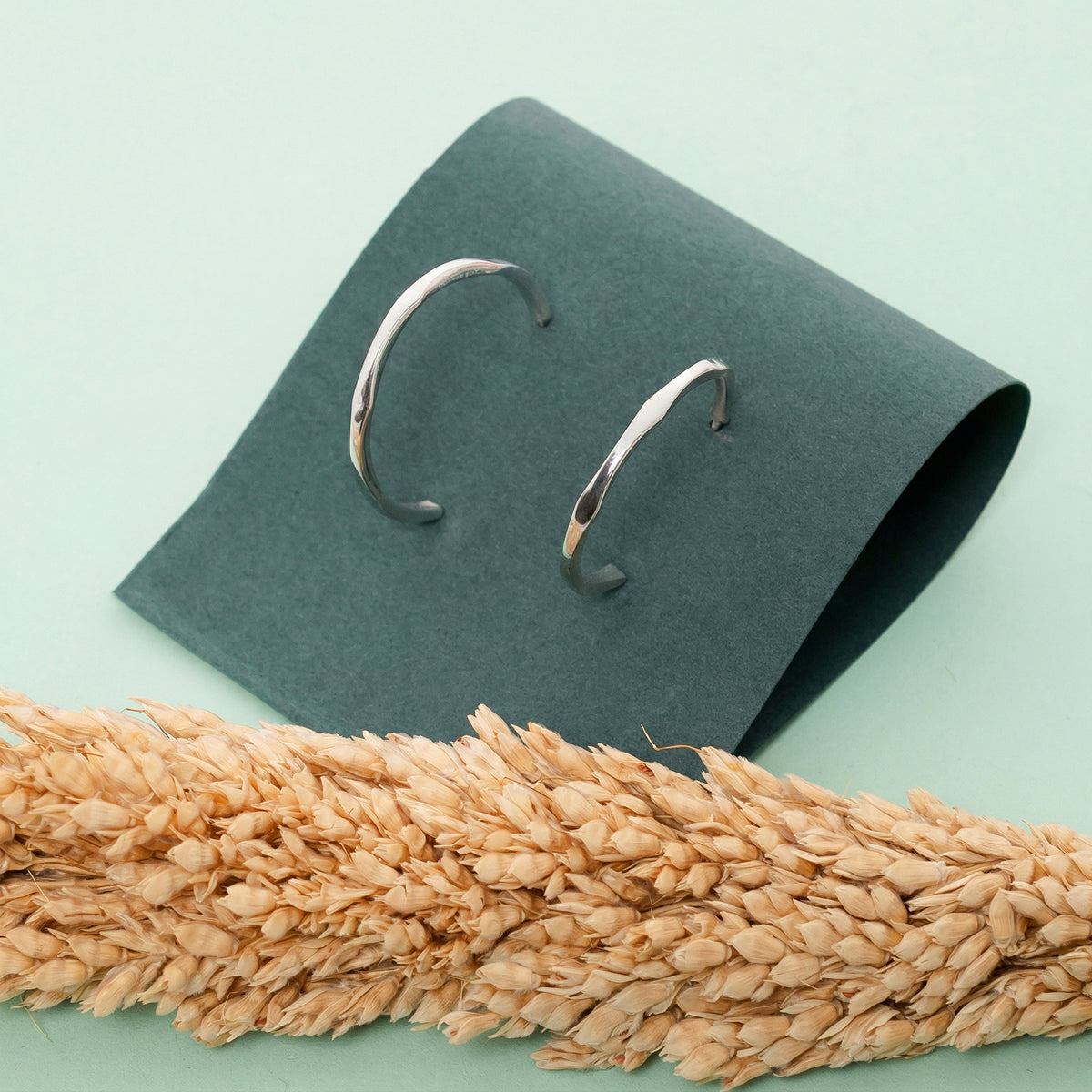 925 Sterling Silver Open Hoop Earrings, Minimalist Dainty Lightweight Earrings, 22 x 2 mm