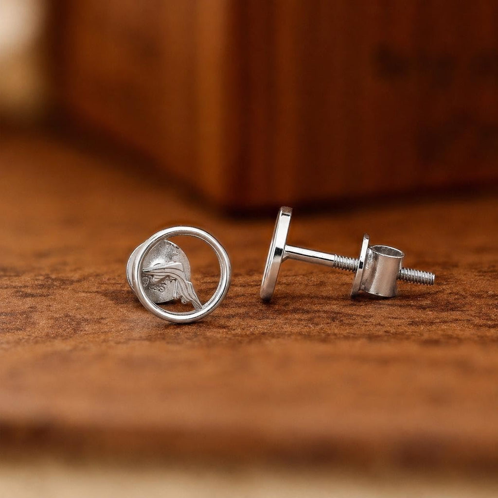AMONROO® 925 Silver Jewellery for Women - 925 Sterling Silver Mountain Stud Earrings, Nature Design Earrings, Minimalist Daily Wear Jewellery | 925 Stamp, Warranty & Authenticity Certificate
