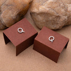 925 Sterling Silver Q Initial Stud Earrings, Diamond Look Letter Q Studs, Personalized Name Jewelry, Minimalist Gift for Her