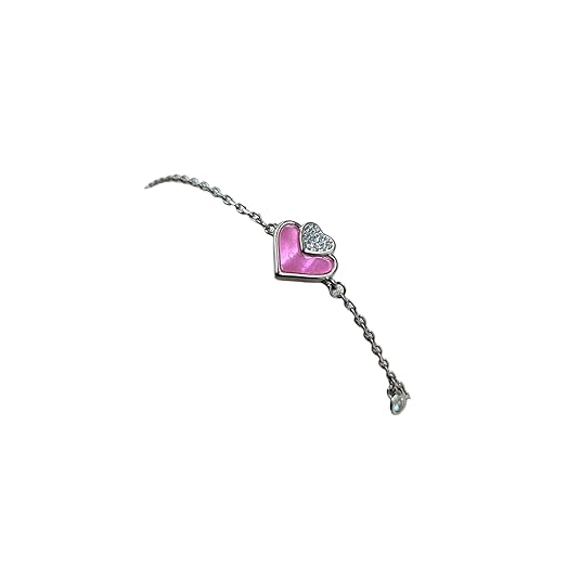 925 Sterling Silver Handmade Heart Chain Bracelet Minimalist Gift for lover Anniversary Gift For Her 925 Sterling Silver