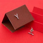 925 Sterling Silver Initial Y Stud Earrings, Dainty CZ Letter Y Earrings for Women, Small Alphabet Bling Jewelry, Personalized Gift