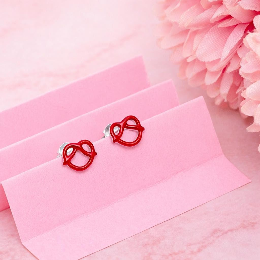 AMONROO® 925 Silver Jewellery for Women - 925 Sterling Silver Open Heart Stud Earrings, Minimalist Heart Earrings, Daily Wear Jewellery | 925 Stamp, Warranty & Authenticity Certificate