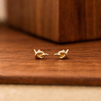 AMONROO® 925 Silver Jewellery for Women - Gold Finish 925 Sterling Silver Knot Stud Earrings, Love Knot Earrings, Daily Wear Jewellery | 925 Stamp, Warranty & Authenticity Certificate