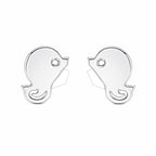 AMONROO® 925 Silver Jewellery for Women - 925 Sterling Silver Chick Bird Stud Earrings, Dainty Animal Jewellery, Gift for Women | 925 Stamp, Warranty & Authenticity Certificate