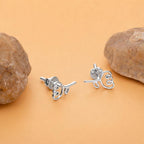 AMONROO® 925 Silver Jewellery for Women - 925 Sterling Silver Rose Flower Stud Earrings, Floral Earrings, Minimalist Daily Wear Jewellery | 925 Stamp, Warranty & Authenticity Certificate