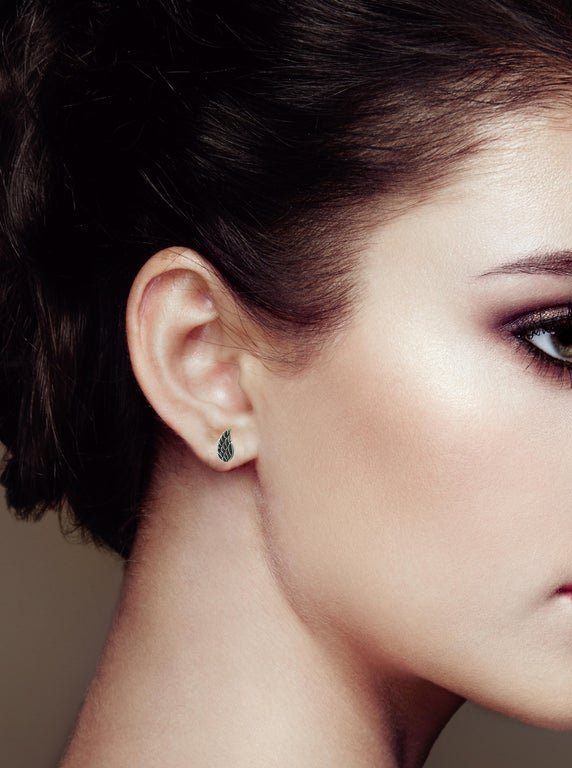 925 Sterling silver Angel Wing Post Earring Studs Mini Wing Earring Angel Earring Wings Minimalist Handmade Gift Studs with Pushback