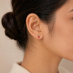 AMONROO® 925 Silver Jewellery for Women - 925 Sterling Silver Orange Carrot Enamel Stud Earrings, Vegetable Design Jewellery | 925 Stamp, Warranty & Authenticity Certificate