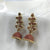 Genuine Vivid Stones Floral Design & Jhumka Earrings