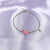 925 Sterling Silver Handmade Heart Chain Bracelet Minimalist Gift for lover Anniversary Gift For Her 925 Sterling Silver