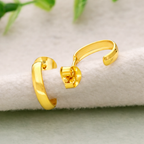925 Sterling Silver Huggie Hoop Earrings Gold Minimal Jewelry