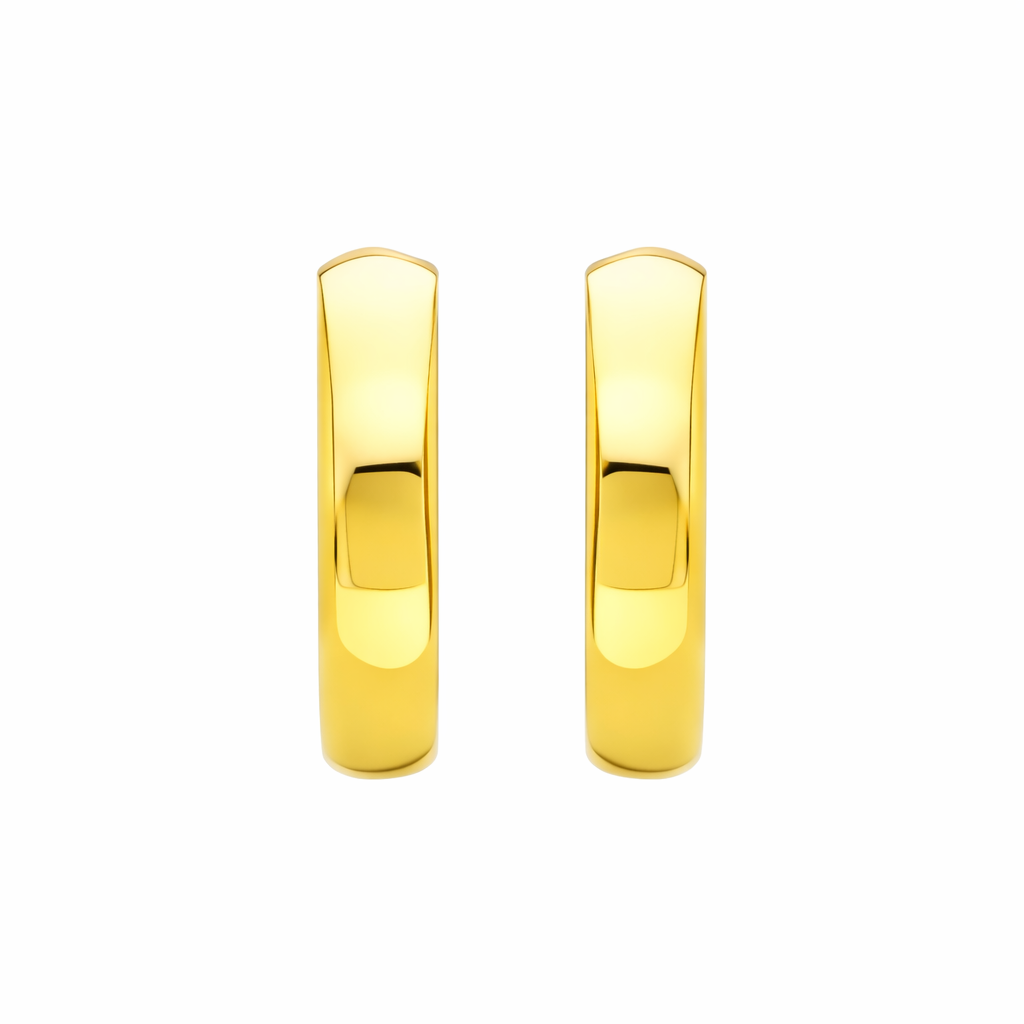925 Sterling Silver Huggie Hoop Earrings Gold Minimal Jewelry