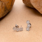 925 Sterling Silver Daisy Flower Stud Earrings Minimal Jewelry