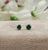 925 Sterling Silver May Birthstone Elegant Emerald Green Cubic Zirconia Stud Earrings Minimalist Handmade Birthday Gift Studs with Pushback
