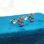Queen Stud Princess Crown stud earring Queen jewellery Crown Jewelry Minimalist Handmade Gift Studs with Pushback 925 Sterling Silver
