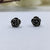 Silver Oxidised Rose Stud Earrings Flower Earrings Floral Jewelry Minimalist Handmade Stud with Pushback 925 Sterling Cute Gift