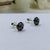 Silver Oxidised Rose Stud Earrings Flower Earrings Floral Jewelry Minimalist Handmade Stud with Pushback 925 Sterling Cute Gift