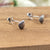 Sea Scallop Stud Pearl Shell Stud Earrings Dainty Cornish Shell Earrings Nautical Earring Handmade Studs with Pushback 925 Sterling Silver
