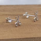 925 Sterling Silver Gift for Hair Stylist Dainty Scissor Studs Earrings Hairdresser Jewelry Minimalist Handmade Gift Studs with Pushback