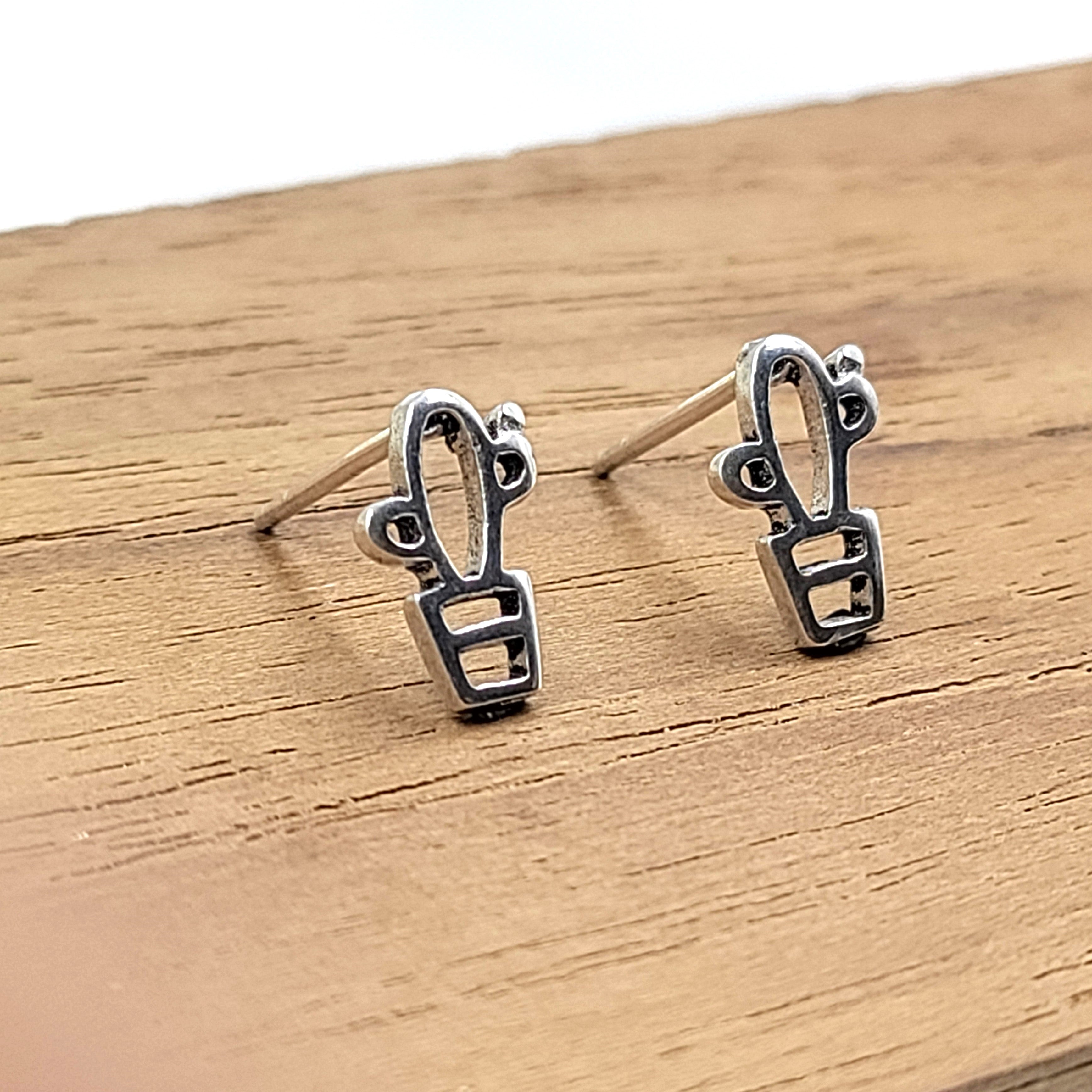 Toy Stud Earrings Silver Rocket Symbol Studs Earrings Stud Minimalist Handmade Gift Studs with Pushback 925 Sterling Silver Cute Gift