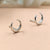 Silver Celestial Jewelry Crescent Moon Half Stud Earrings Little Moon Earrings Minimalist Handmade Gift Stud with Pushback Sterling 925