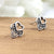 Cute Bali Heart Stud Earring Oxidised Heart Unisex Stud Little Ear Stud Minimalist Handmade Stud Pushback Solid Silver 925