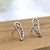 Silver Angel Wing Post Earring Mini Wing Outine Stud Earring Angel Earring Wing Minimalist Handmade Stud with Pushback 925 Sterling