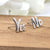 Yes No Earring Letter Funky Stud Earring Alphabet Earring Handmade Gift Stud with Pushback 925 Sterling Silver Cute Gift