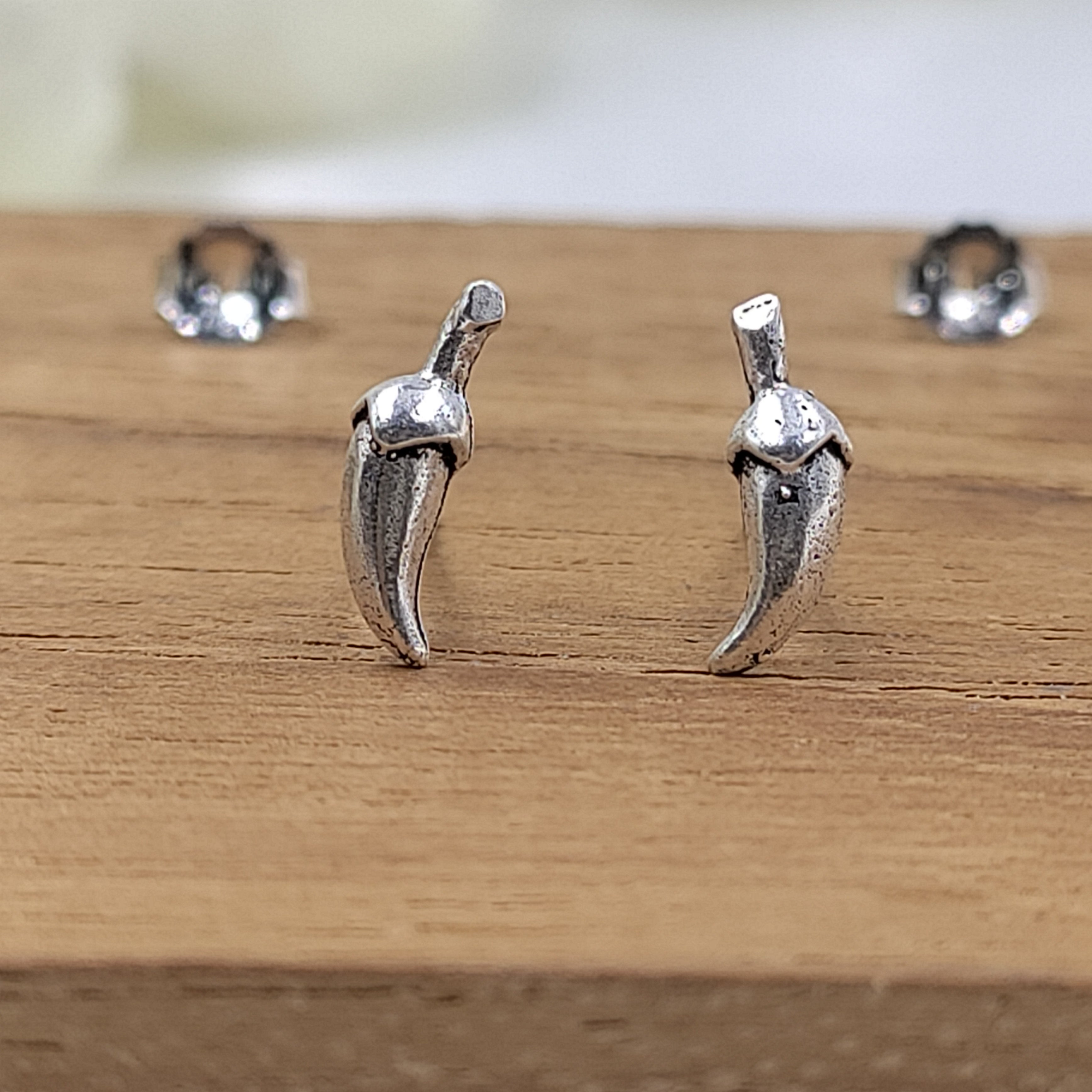 Jalapeno Stud Earrings Chile Pepper Jewelry Nature Gift Foodie Jewelry Earring Handmade Gift Stud with Pushback