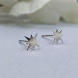 Sterling Silver Pole Star Stud Earring Celestial Jewellery Delicate and Stylish North Star Earrings Minimal Handmade Stud Pushback 925