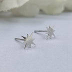 Sterling Silver Pole Star Stud Earring Celestial Jewellery Delicate and Stylish North Star Earrings Minimal Handmade Stud Pushback 925