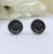 Black Oxidised Vintage Boho Jwelery Star and moon Design Stud Earrings Handcrafted Gift Pushback Stud 925 Sterling Silver Gift for her/him