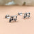 Stud Earring Children Stud Earring Auto Rickshaw Handmade Gift Motorcycle Stud with Pushback 925 Sterling Silver Gift Sports Lover