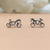 Small Bicycle Stud Earring Toy Stud for Kids Children Handmade Gift Motorcycle Stud with Pushback 925 Sterling Silver Cute Gift Sports Lover