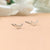 Silver celestial jewelry sterling post handmade Crescent Little Moon Stud Earring Minimalist Stud with Pushback