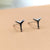 925 Sterling Silver Whale Fin Ear Studs Whale Tail Stud Earrings Ear Fin Surfer Diver Jewelry Minimalist Handmade Gift Studs with Pushback