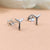 925 Sterling Silver Whale Fin Ear Studs Whale Tail Stud Earrings Ear Fin Surfer Diver Jewelry Minimalist Handmade Gift Studs with Pushback