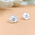 Girls Daisy Flower Stud Earring bridesmaid Floral Earring Handmage Gift Stud Pushback Cute Present for women girl mother Solid 925 Silver
