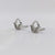 925 Sterling Silver Dainty Beautifull Flower Petal Cubic Zirconia Stud Earrings Minimalist Daimond Handmade Cute Gift Studs with Push back