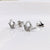 925 Sterling Silver Dainty Beautifull Flower Petal Cubic Zirconia Stud Earrings Minimalist Daimond Handmade Cute Gift Studs with Push back