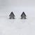 925 Sterling Silver A Symbol Double V Stud Earrings Studs Earring CZ Sparkle Studs Cubic zirconia Minimalist Handmade Studs with Push back
