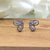 925 Sterling Silver Beautifull Butterfly Stud Earrings Cute Gift Stud Earrings CZ Minimalist Handmade Gift Studs with Push back