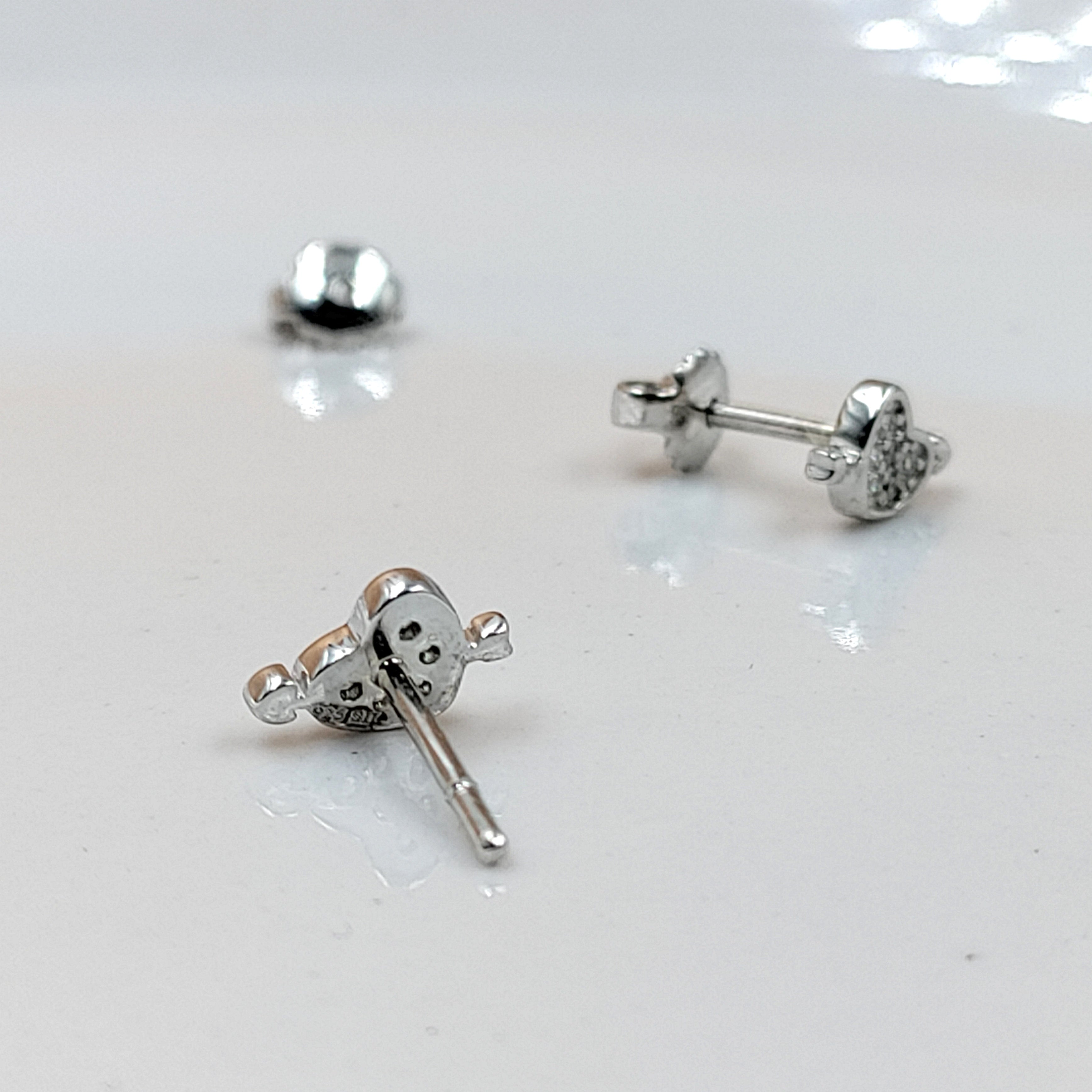 925 Sterling Silver Arrow Heart Earrings Cubic Zirconia Women's Earrings